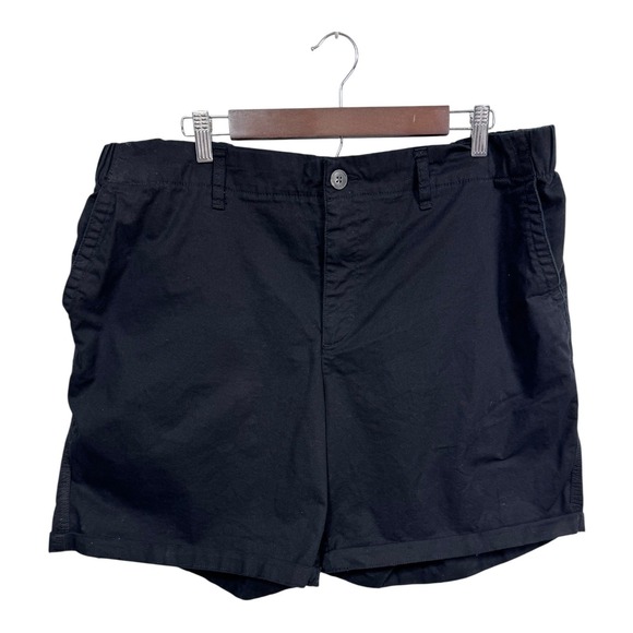 Old Navy OG Chino Black Mid Rise Casual Shorts Women's Plus Size‎ 2X - Picture 1 of 5